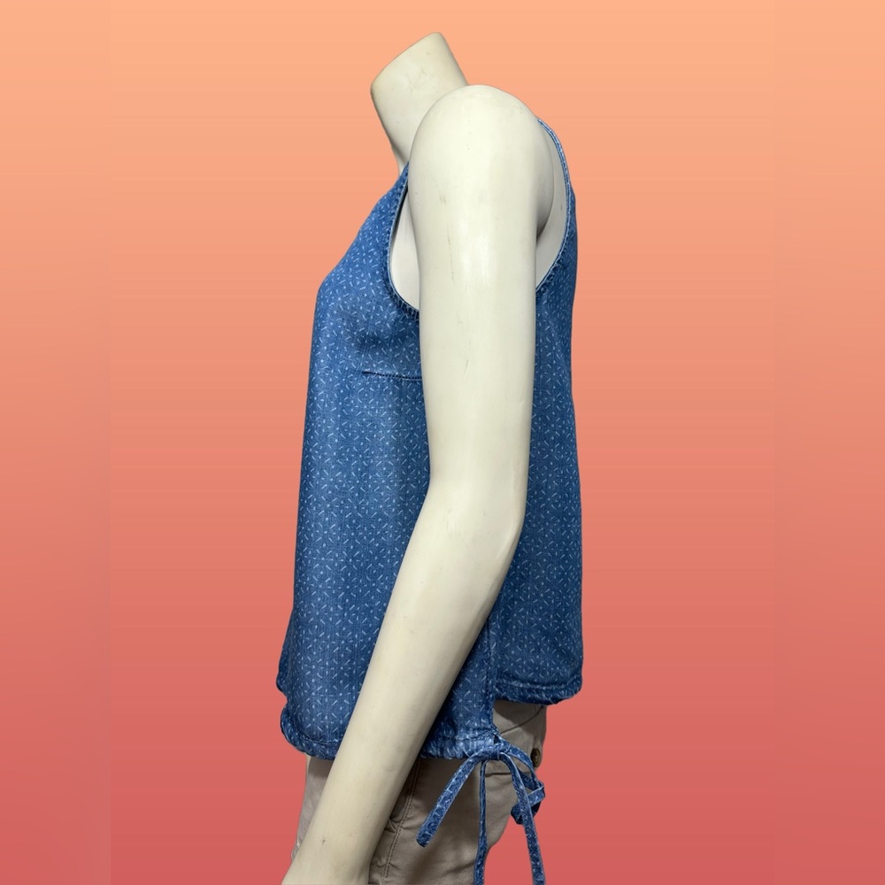 Universal Thread Blue Patterned Tank Top - Picture 3 of 5